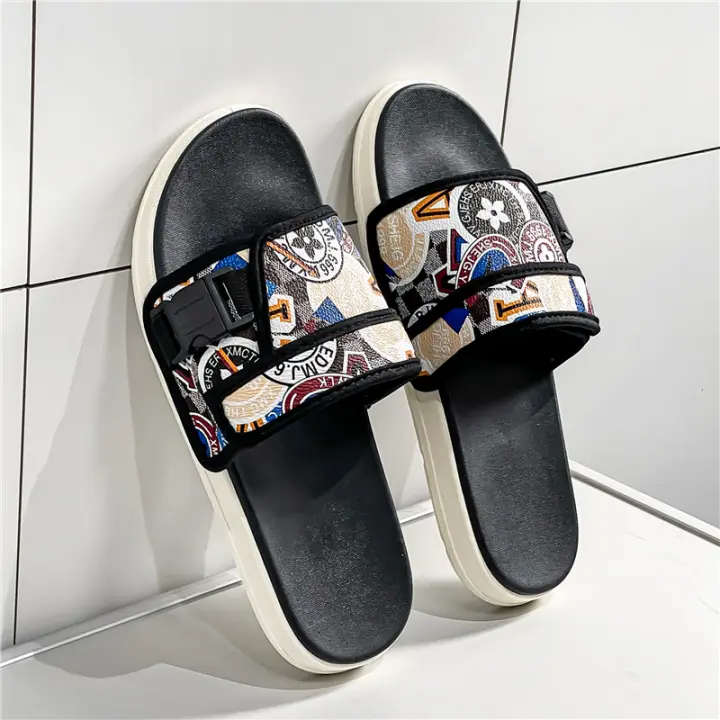 Zapatillas De Verano Para Hombre Antideslizantes Y Suaves Para Exteriores Y Interiores Con Correa De Gancho Zapatos Planos Casuales Para Playa - 1