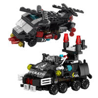 Nueva Kit De Bloques De Construcción DIY 6en1 Coche Policial Helicóptero Misil Vehículo Militar Para Niñas Modelo De Película Juguete Educativo Para Niños - details 2