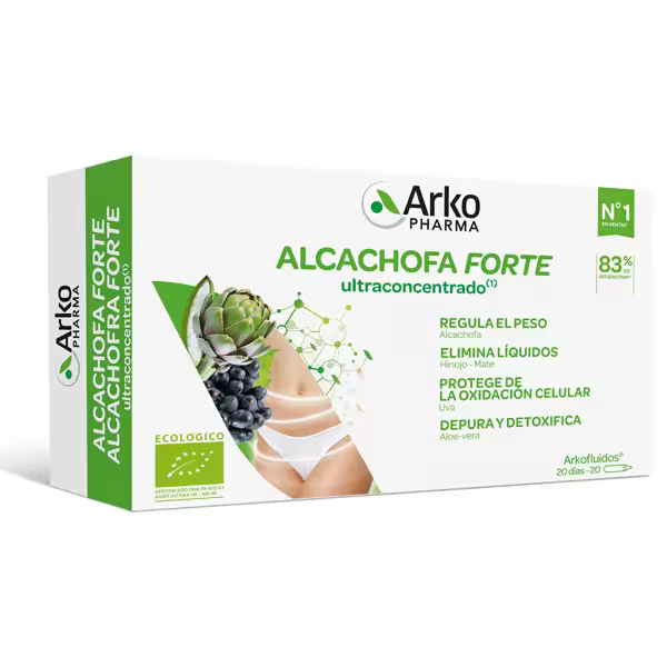 Arkopharma Alcachofa Forte Ultraconcentrado 20 Ampollas - 20 días - 1