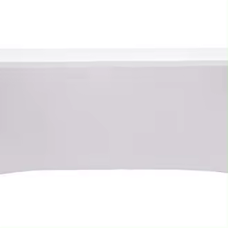 Cubierta de mesa para mesas, Spandex Stretch Lycra Cubierta de tela de mesa de 6 pies Rectangular Pata de pie Mesa Wedg Banquete 183*76*76 cm (Blanco) - 1