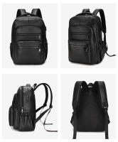 Mochila De Cuero PU with Carga USB para hombre, Morral grande para Orden portátil, mochila Escolar para adolescentes y niños, alta calidad - details 13