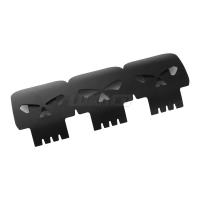 Cubierta De Escudo Para Escape De Motocicleta Universal Protector De Muffler Adecuado Para Harley Honda Yamaha Accesorios Moto Color Negro/Cromo - details 4