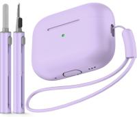 Funda Protectora De Silicona Suave Para AirPods pro Con Kit De Limpieza Compatible Con 1er Y 2do Generación Para Hombres Y Mujeres - details 0