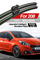 LimpiaFrente LimpiaFrente Wiper Blades Para Peugeot 208 2012-2023 Pares Accesorios Para Ventanas Delanteras De Coche Natural Goma Inteligente Sin Piezas Especiales Ajuste Original - details 0