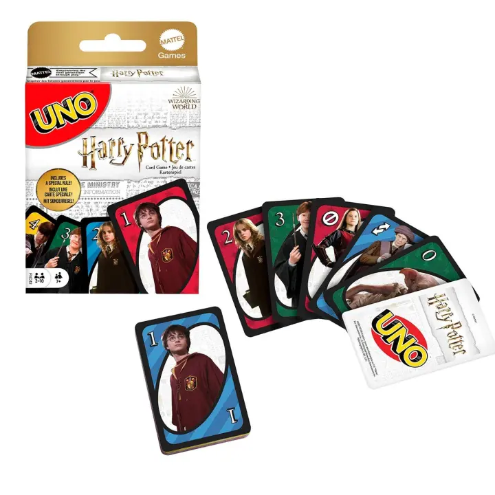 Mattel Games UNO Harry Potter. juego de cartas (FNC42) - 1