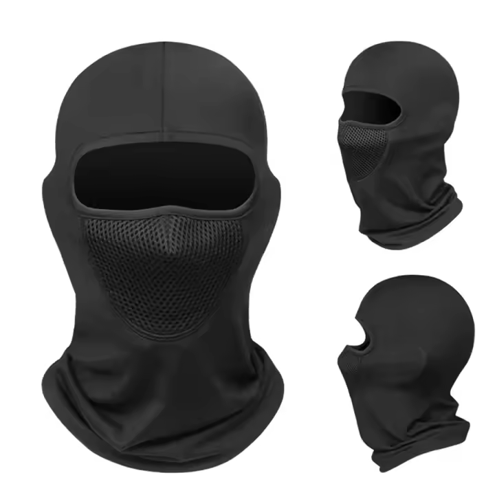 Cubierta De Cabeza De Seda Para Ciclismo De Verano Con Absorción De Sudor Y Secado Rápido Agujeros Para Gafas Cubierta Completa a Prueba De Viento Para Exteriores - 1