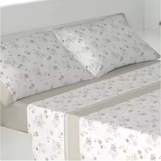 Juego de sábanas de franela 100% algodón marca +home - Suavidad y calidez para un descanso perfecto - 1