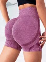 Shorts De Yoga Para Mujer Cintura Alta Fitness Running Pantalones De Gimnasio Levantamiento De Glúteos Sportswear Yoga Push up Shorts De Entrenamiento - details 32