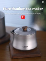 Tiartisan Kettle De Titanio Ligera Para Camping Y Senderismo Equipamiento Portátil Antisalpicaduras Doble Capa Mini Tetera - details 0
