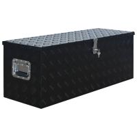 vidaXL Caja de aluminio 1085x370x400 mm negra - details 1