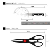 【🏰Corpus Christi】Juego Profesional de Cuchillos de Cocina 15 Piezas - Acero Inoxidable, Afilado Permanente, Diseño Ergonómico, Ideal para Chef/Cocina en Casa - Incluye Portacuchillos y Afilador - details 5