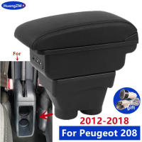Caja De Reposabrazos Para Peugeot 208 2012-2018 Accesorios Interiores Del Coche Material De Cuero Y Plástico Retrofits Especiales Para Peugeot 208 - details 0