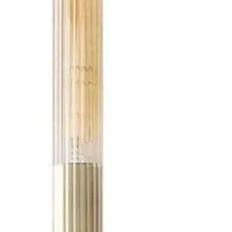 Lámpara de pared lineal de 2 luces de mediados de siglo para dormitorio, lámpara de pared de tocador de baño de vidrio de tubo largo dorado sobre espejo, aplique de pared industrial negro de estilo rústico para mesita de noche, sala de estar, cocina - 1
