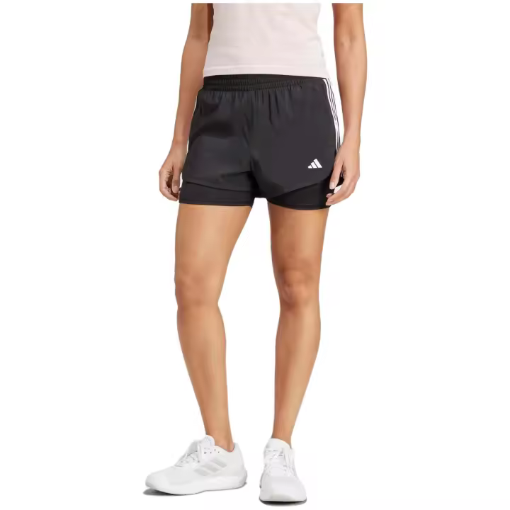 Pantalon Corto Adidas 2-In-1 Pacer para mujer en color negro - 1