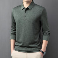 Camisa Polo Para Hombre Casual Larga Con Insignia Color Sólido Moda Transpirable Cómoda Versátil Top Para Negocios - details 14