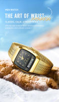 Reloj De Pulsera Deportivo Casual Para Hombre Digital Dual Tiempo Semana Oro 3bar Impermeable Cuarzo Reloj De Mano L1030 - details 3