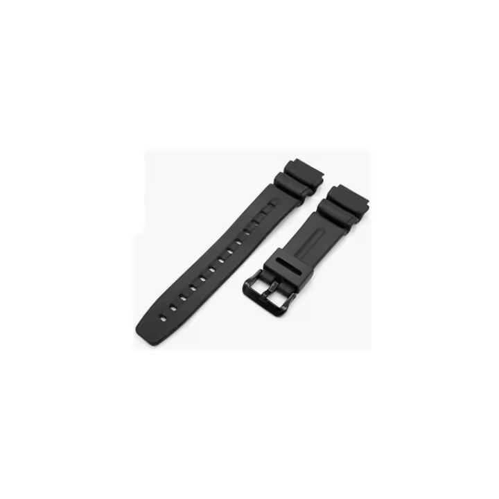 Correa De Resina Color Negro Casio 290 Dw-290, AW-61, AD-300 - 1