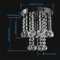 Lámpara De Techo SUNMEIYI De Cristal E27 80V-265V Para Sala De Estar Comedor Pasillo Lujo Cristal Chandelier Metal Polido Moderno - details 1