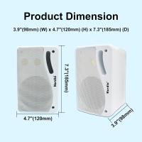 Parlantes Pasivos Exteriores Herdio 3.5' 2PCS Impermeables Con Montaje En Pared 200W 3 Modos De Sonido Superiores Para Camping Y Uso En ATV Tractor Camión UTV - details 3