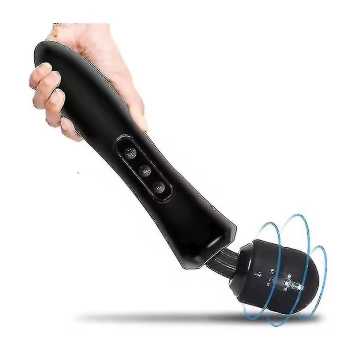 Super Potente portátil de mano masajeador para el material profundo USB carga impermeable ABS Silicona - 1