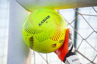 KASIAN Balón Fútbol KS100 Tecnología de Recuperación y Presión Constante Ideal Entrenamiento de Alto Rendimiento Acabado Brillante Color Blanco - details 4