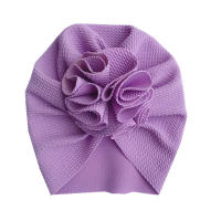 Turbante Para Bebé Niña Bonnet De Cabeza Suave Con Flor Lindo Sombrero Ajustable Para Niños Recién Nacidos Foto Hat Polyester - details 13