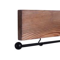 Juego de 3 Estantes de Pared para Joyas en Madera, Exhibición con Barra para Pulseras y 30 Ganchos para Pendientes y Collares - details 4