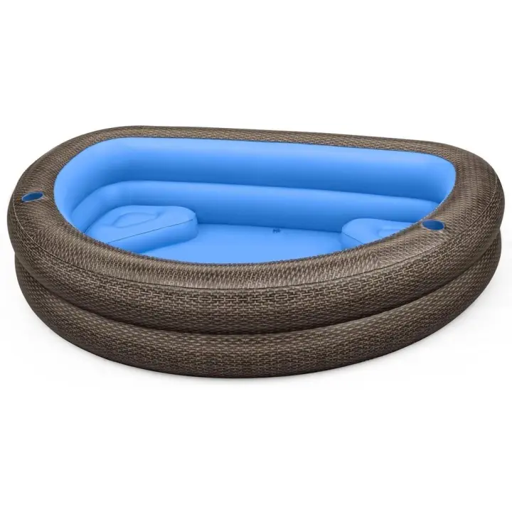 Piscina Hinchable Truprint Wicker Family Pool de 231x178x53 cm. Bestway 54426 - 1