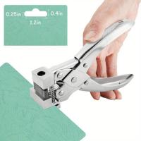 Pulgar De Perforación Para Tag Forma T De Alta Resistencia Herramienta De Manualidades Para Papel Perforadora Para Pendientes Y Tarjetas ID - details 2