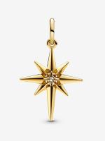 Pandora - Charm Colgante Estrella del Norte Brillante - Baño de Oro de 14K - details 0