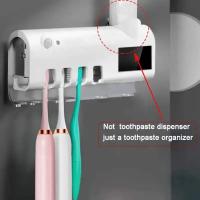 Estéril De Cepillos De Dientes Solar Ultravioleta Montado En La Pared Con Portador Automático Y Accesorios De Baño - details 4
