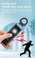 Sirena De Seguridad Personal Original Para Mujeres AF2004 Lanzador De Gritos 130dB Con Estroboscopio Y Cadena De Llaves En 3 Colores Pop Anti Robbería - details 2
