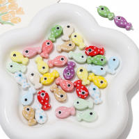 10PCS Bolas De Cerámica Pequeñas En Forma De Pez Para Hacer Joyas Accesorios Para Pulseras Collares Y Pendientes DIY - details 6