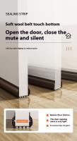 1pc Sellador De Puerta PVC Isolante Aislante De Viento Y Ruido Para El Bajo De La Puerta Cubierta De Polvo Y Silencio - details 8