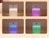 Lámpara Nocturna LED Con Sensor De Movimiento Multicolor Recargable Por USB Para Armario Cocina Escaleras Iluminación De Ambiente - details 3