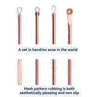 Juego De 4 Piezas De Agujas De Acné En Oro Rosa Herramientas Especiales Para Romper Acné Ultra-Puntiagudas Y No Sensacionales - details 1