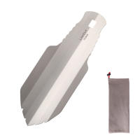 Lixada Tierra De Titanio Shovel Camping Compacto Herramienta Multifuncional Ultraligera Para Senderismo Supervivencia Exterior - details 7