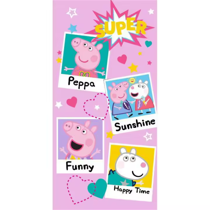 Bimba Pimba Toalla Peppa Pig 2 70x140cm 100% poliéster - 1