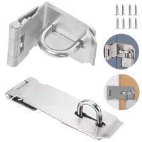 Cerradura De Hasp Para Puerta 90 Grados Cerradura De Ángulo Derecho Cerradura De Puerta De Almacenamiento Con Tornillos De Montaje Resistente Al Robo Para El Hogar Y Cerradura De Cerrojo - details 0