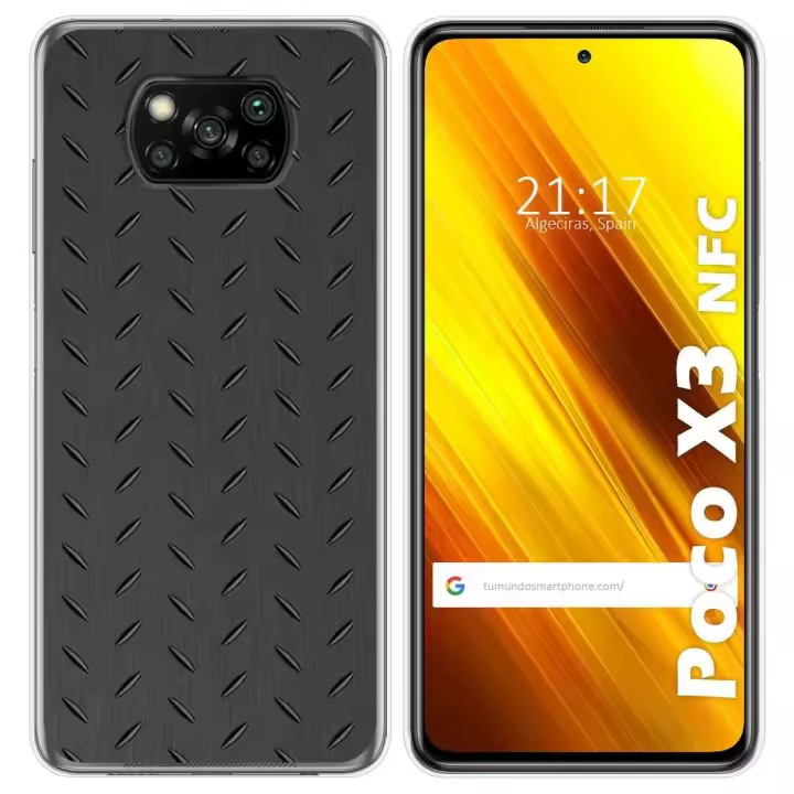 Tumundosmartphone Funda Gel Tpu para Xiaomi POCO X3 NFC / X3 PRO diseño Metal Dibujos - 1