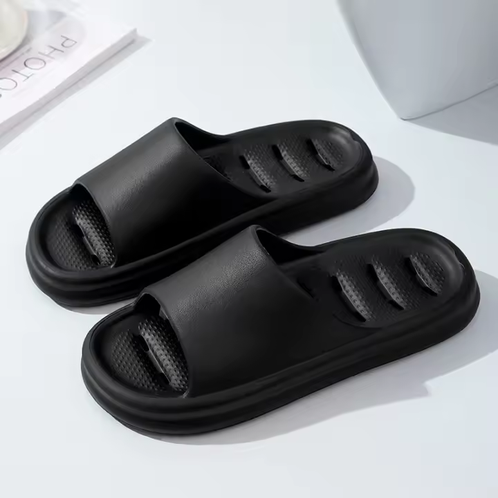 Chancletas De Baño Para Hombres Y Mujeres Antideslizantes De EVA Suave Transpirables Para Verano Uso Interior Y Exterior - 1