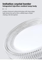 Luz De Techo LED Moderna Con Cristal Circular 18W 24W 36W 48W Para Sala De Estar Dormitorio Cocina Iluminación Interior AC85-265V - details 5