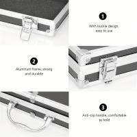 Caja De Herramientas Portátil De Aluminio 14.33x3.93x2.16 Pulgadas Organizador De Utensilios De Metal Contenedor De Almacenamiento Útil Para El Hogar Y Jardín - details 6
