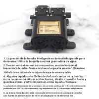 Bomba De Agua Portátil Doble Motor 12V Bomba De Diáfragma Con Interruptor De Presión 1.1Mpa 8.0LPM Flujo Para El Hogar - details 4