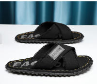 Zapatillas De Lona Para Hombre Verano Sandalias Casuales De Tela Para Interiores Y Exteriores Antideslizantes Cómodas Para El Hogar Y Paseos - details 17