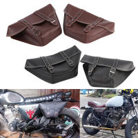 Bolsa Lateral De Motocicleta De Cuero PU Clásico Bolsa Herramientas Para Universal Cafe Racer Honda CB Custom Estilo Japón - details 0