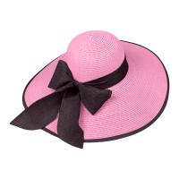 Sombrero De Paja Para Mujer Con Lazo Amplio Y Plegable Protección Solar De Playa Estilo Panama Casual Unisex Tamaño Adulto - details 4