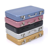 Nueva Caja De Almacenamiento De Aluminio Porta Tarjetas De Crédito Y Business ID Mini Maleta Caja De Monedas Organizador De Joyas Rectangular - details 1