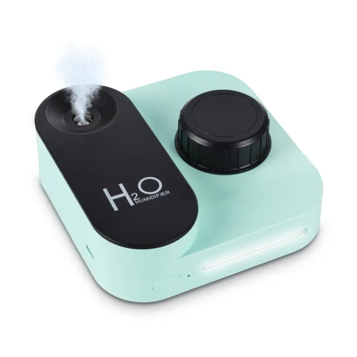 DAM. Humidificador universal con adaptador para botellas de agua. Batería recargable incorporada. Adaptador con tapón de rosca de 30mm. 10x10x4cm. - 1