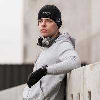 Gorra de ciclismo con calavera, ajustable en tamaño - Negro, tela cómoda y transpirable, buen ajuste para varios tamaños, excelente protección contra el frío, solución fácil para los anteojos - details 0
